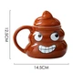 Кружка чашка фигурная Какашка 500 мл ABC Emoj 4 - изображение 2