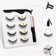 Магнитные ресницы GlamLash 4 пары с магнитной підводкою без клея пинцет в комплекте 5 магниты на каждой ресничке - изображение 3