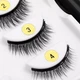 Магнитные ресницы GlamLash 4 пары с магнитной підводкою без клея пинцет в комплекте 5 магниты на каждой ресничке - изображение 4