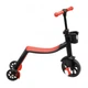 Красный Детский самокат трансформер биговол с корзиной Best Scooter 3 в 1 scooter313 - изображение 4