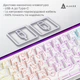 Клавіатура ігрова Ajazz NK68 механічна 68 клавіш USB-C Red Switch White (NK68-R-S-W) - зображення 5