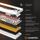 Клавіатура ігрова GamePro Genesis MK126 Silverlight механічна 82 клавіші USB-C Red Switch Gray/White - зображення 6