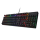 Клавіатура ігрова Hator Icefall Mecha Rainbow механічна 104 клавіші USB Red Switch Black (HTK104UA) - зображення 4
