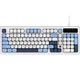 Клавіатура ігрова Ajazz AF98 мембранна 98 клавіш USB-C 1.6 м Glacier Blue (AF98-GB) - зображення 1