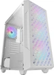 Корпус Mars Gaming MC-GEO / без БП / ATX / Mid-Tower / Сетчатая панель / Закаленное стекло / 4x120мм FRGB вентилятора / Белый - изображение 1