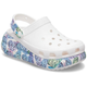 Сабо на високій платформі Crocs Classic Crush Clog 34-35 р 21.5-22.4 см Білі Метелики 207521 M3/W5 Butterfly - зображення 2