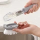 Щетка для мытья посуды Decontamination Wok Brush с дозатором, серый, многофункциональная - изображение 2