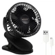 Портативний настільний вентилятор Ruhhy 25567 Black акумуляторний USB з кліпсою та поворотом 360° - зображення 1