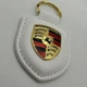 Брелок для ключів шкіряний Porsche порш екошкіра білий - зображення 1