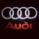 Підсвічування дверей 3D проєкція для Audi (ауді) 4 штуки на чотири двері металевий корпус скляна лінза - зображення 4