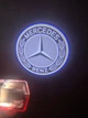 Подсветка дверей мерседес проекция подсветка Mercedes W176 W205 W212 W213 W246 Gl GLE GLA GLC 2 штуки на две двери черно-белая HD - изображение 7