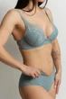 Комплект белья: бюстгальтер push-up и трусики 9461 Balaloum серо-мятный 80C/L - изображение 3
