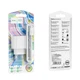 Мережевий зарядний пристрій з кабелем HOCO C109A Fighter single port QC3.0 charger set(Type-C) White - изображение 2