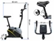 Велотренажер для дома Urbogym OXYGEN YELLOW до 120 кг с системой магнитного сопротивления Черный с желтым - изображение 13
