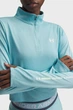 Жіноча блакитна спортивна кофта Tech Branded 1/2 Zip Under Armour SM 6009988-425 - изображение 3