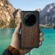 Кожаная накладка Stenk WoodBacker для Xiaomi 17 Ultra Черный (80617) - изображение 3