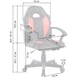 Крісло офісне геймерське Bonro B-043 червоне із екошкіри до 120 кг на колесиках (76-167-42400420) - зображення 3