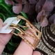 Серьги Xuping Jewelry длина 3.4см ширина 1.5см медицинское золото позолота 18К с1681 - изображение 5