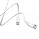 Кабель BOROFONE BX14 USB to Type-C 2.4A 2m PVC TPE connectors White (6957531090021) - изображение 2