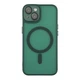 Чехол для iPhone 13 TPU+PC MagSafe матовый с защитой камеры Dark Green - изображение 1