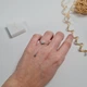 Каблетка серебряная цепочка с двумя сердечками регулируемая - изображение 3