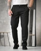Штани чоловічі Old Money чорні ТР6865 з підворотом, smart casual 30 - зображення 1