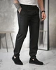 Штани чоловічі Old Money чорні ТР6865 з підворотом, smart casual 30 - зображення 3