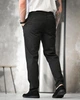 Штани чоловічі Old Money чорні ТР6865 з підворотом, smart casual 30 - зображення 4