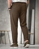 Штани чоловічі Old Money коричневі ТР6865 з підворотом, smart casual 34 - зображення 5