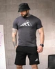 Летний комплект мужской Adidas серый / черные шорты ТР6162, футболка и шорты L - изображение 2