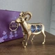Кришталева мініатюра зі стразами Swarovski "Овен" Gold, 7,5×9 см - зображення 2