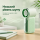 Мини вентилятор для офиса компактный Type C мощный аккумуляторный вентилятор ручной компактный для путешествий BRS Green - изображение 4