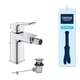 Cмеситель для гигиенического душа GROHE QuickFix Dice на биде однорычажный хром латунь с донным клапаном 1018770000 - изображение 3
