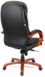 Кресло АКЛАС Валенсия Soft EX MB (Кожа LC-A Black/PU Black) - изображение 4