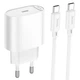 Зарядне Hoco C109A 1xType-C PD20W QC3.0 з кабелем Type-C біле - изображение 1