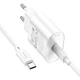 Зарядне Hoco C109A 1xType-C PD20W QC3.0 з кабелем Type-C біле - изображение 4