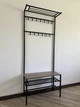 Вешалка для одежды металлическая разборная ELEGANCE Double 80 см Черный / Дуб Сонома Трюфель - изображение 1