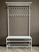 Вешалка для одежды металлическая разборная ELEGANCE Double 100 см Белый / Аляска - изображение 3