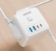 Сетевой адаптер Lencent PA037EU-2A2C тройник с функцией быстрой зарядки Белый (1013-474-00) - изображение 7