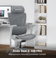 Fotel gamingowy Anda Seat X-Air Pro XL Mesh Ash Gray (AD-WY-01-GGF-G01) - obraz 7
