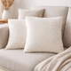 Подушка Emily Manner Beige декоративная велсофт 45х45 см бежевая (2800005112191) - изображение 4