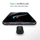 Перехідник, з'єднувач Micro USB — Type C (Тато — Мама) - зображення 2