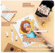 Ohuhu Alcohol Markers для кожи, 24 цвета, двусторонние (конец кисточка + косой кончик), для художников, рисования портретов - изображение 6