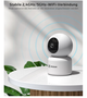 Камера COCOCAM 5MP для дома и животных, Wi-Fi 2.4/5GHz, поворот 355° горизонтально / 95° вертикально, AI обнаружение движения, 24/ - изображение 6