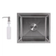 Мийка для кухні інтегрована під стільницю Lidz Handmade H4843 Brushed Steel 3,0/1,0 мм LDH4843BRU49441 - зображення 1