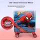 Дитяча валіза-самокат Mesuca Disney Marvel Spider-Man 16" (40 см) із сидінням на 4 колесах - зображення 7