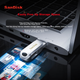 Флеш-накопичувач SanDisk 1 ТБ Type-C USB 3.2 Dual Drive DDC4, швидкість читання до 400 МБ/с, автоматичне резервне копіювання, сумісний з телефонами та комп'ютерами, металевий флеш-накопичувач великої ємності з двома інтерфейсами - изображение 6