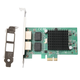 MOGE Intel 82576 Chip Desktop Built-In Network Card, PCIE Gigabit Dual-Port Network Card, Server Industrial Camera Acquisition Card, Dual Port Soft Router ROS Aggregation MC2254 - изображение 1