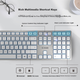 Клавиатура проводная Cherry KC6000 USB UA Серебристый - изображение 5