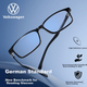 Volkswagen (Германия), мужские очки для чтения Volkswagen, высококачественные очки с защитой от синего света, оригинальный импортный подарок для родителей, W606-100 - изображение 6